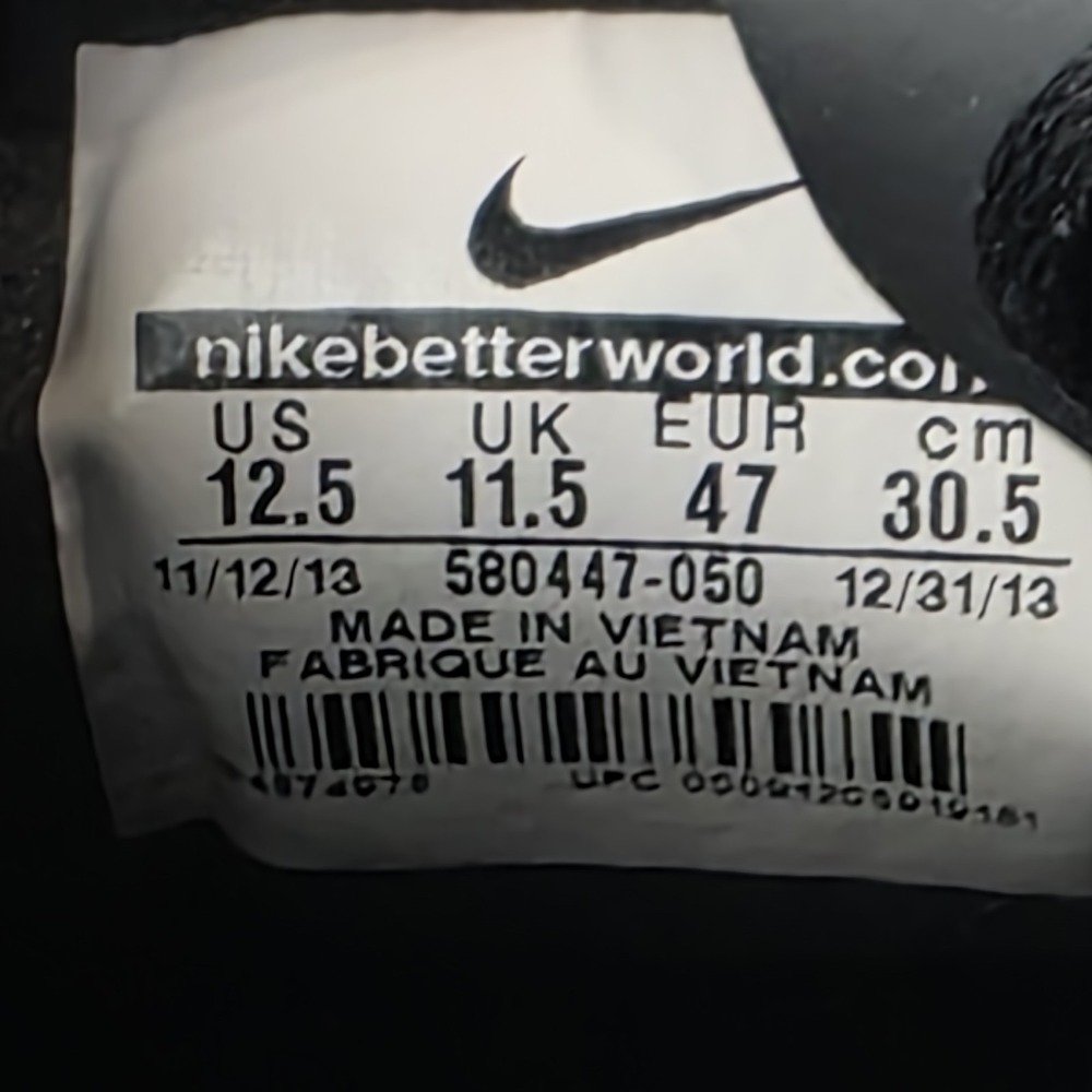 Nike FC247 Bomba Finale II ACC Mens Size 12.5 Black Puple Anthracite 580447-050 - Picture 15 of 16